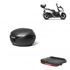 SHAD Baul SH39 carbon + soporte montaje luz de freno KIT-438507