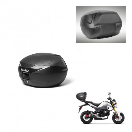 SHAD Baul SH39 carbon + soporte montaje respaldo KIT-438524