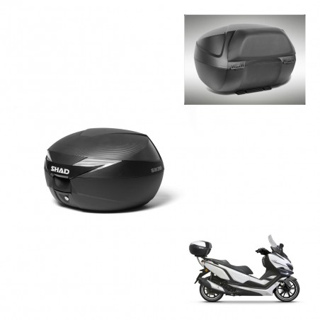 SHAD Baul SH39 carbon + soporte montaje respaldo KIT-438544