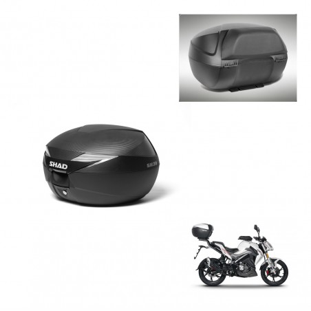 SHAD Baul SH39 carbon + soporte montaje respaldo KIT-438548