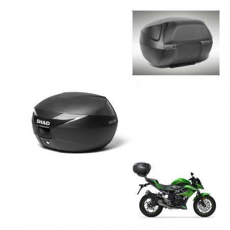 SHAD Baul SH39 carbon + soporte montaje respaldo KIT-438552