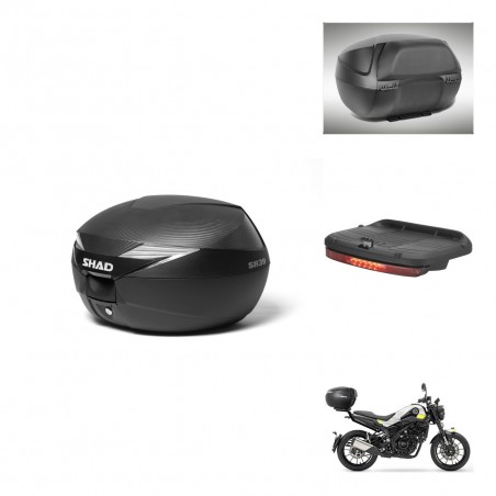 SHAD Baul SH39 carbon + soporte montaje accesorios KIT-438557