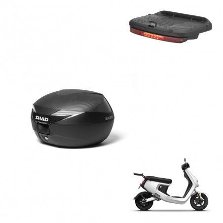 SHAD Baul SH39 carbon + soporte montaje luz de freno KIT-438563