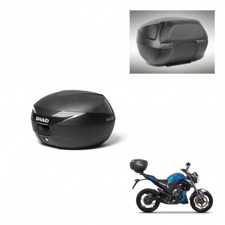 SHAD Baul SH39 carbon + soporte montaje respaldo KIT-438616