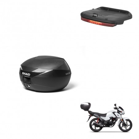 SHAD Baul SH39 carbon + soporte montaje luz de freno KIT-438619