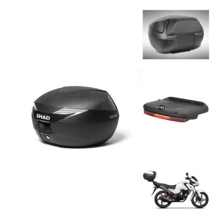 SHAD Baul SH39 carbon + soporte montaje accesorios KIT-438621