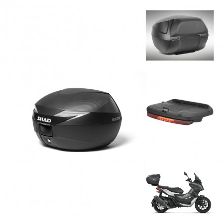 SHAD SH39 carbon trunk + mounting bracket accessories KIT-438625