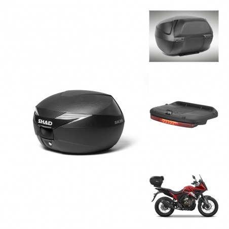 SHAD Baul SH39 carbon + soporte montaje accesorios KIT-438665