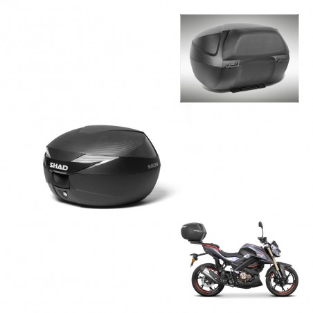 SHAD Baul SH39 carbon + soporte montaje respaldo KIT-438672