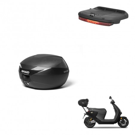 SHAD Baul SH39 carbon + soporte montaje luz de freno KIT-438687
