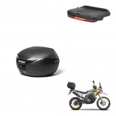 SHAD Baul SH39 carbon + soporte montaje luz de freno KIT-438703