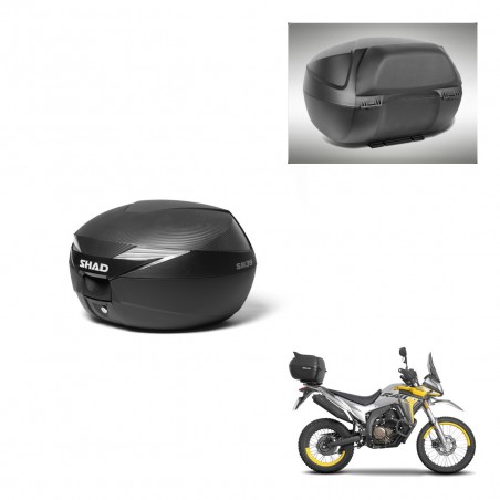 SHAD Baul SH39 carbon + soporte montaje respaldo KIT-438704