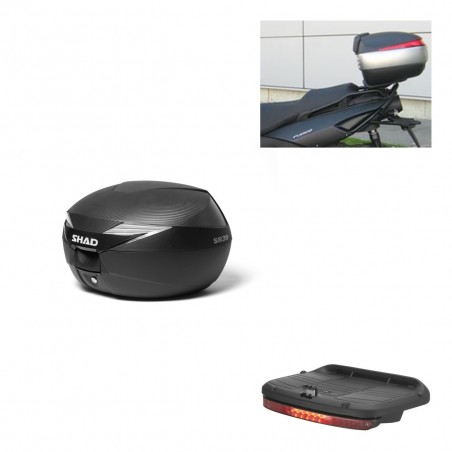 SHAD Baul SH39 carbon + soporte montaje luz de freno KIT-438715