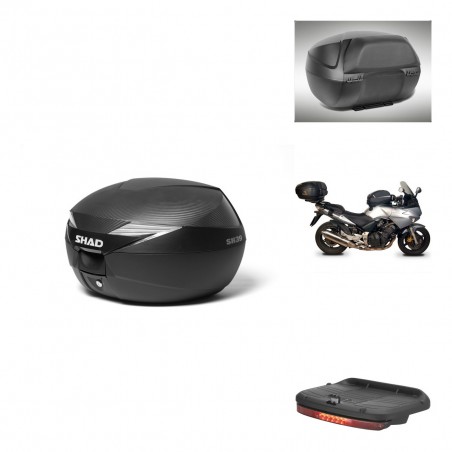SHAD Baul SH39 carbon + soporte montaje accesorios KIT-438734