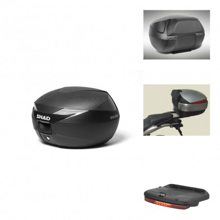 SHAD Baul SH39 carbon + soporte montaje accesorios KIT-438743