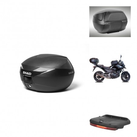 SHAD Baul SH39 carbon + soporte montaje accesorios KIT-438746