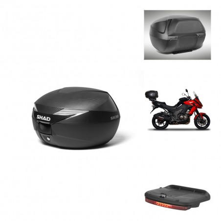 SHAD Baul SH39 carbon + soporte montaje accesorios KIT-438767