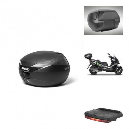 SHAD Baul SH39 carbon + soporte montaje accesorios KIT-438770
