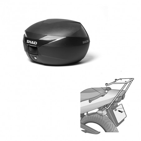 SHAD Baul SH39 carbon + soporte montaje KIT-438789