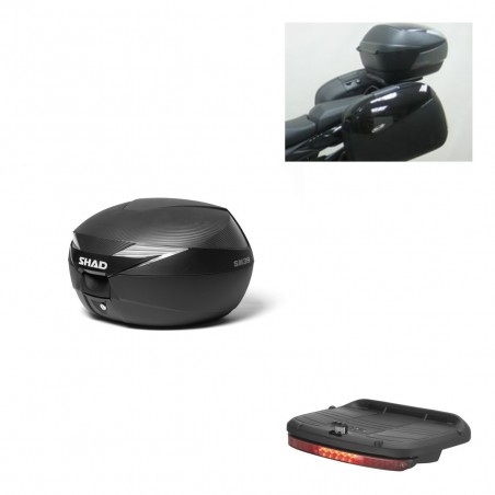 SHAD Baul SH39 carbon + soporte montaje luz de freno KIT-438805