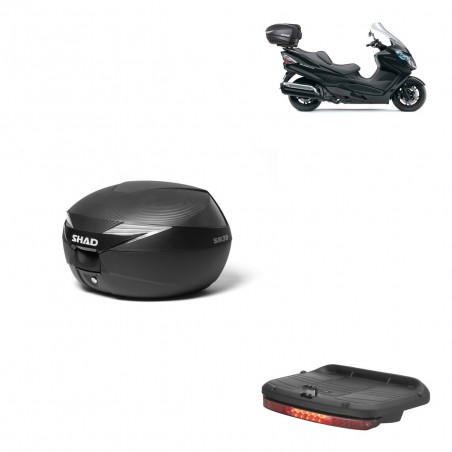 SHAD Baul SH39 carbon + soporte montaje luz de freno KIT-438808