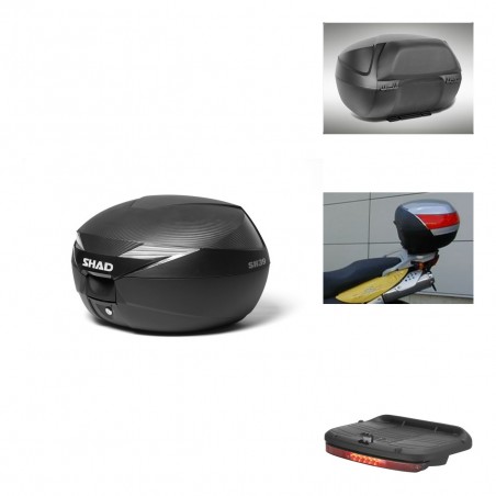 SHAD Baul SH39 carbon + soporte montaje accesorios KIT-438854