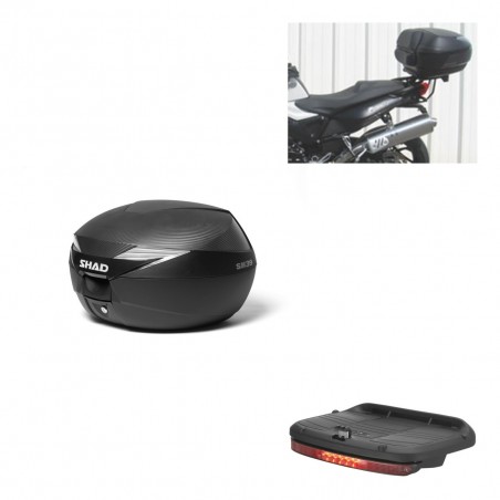 SHAD Baul SH39 carbon + soporte montaje luz de freno KIT-438859