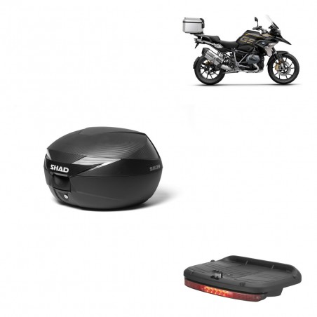 SHAD Baul SH39 carbon + soporte montaje luz de freno KIT-438862