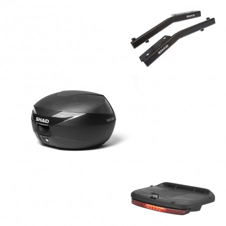 SHAD Baul SH39 carbon + soporte montaje luz de freno KIT-438874