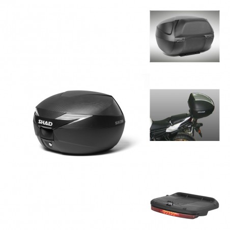 SHAD Baul SH39 carbon + soporte montaje accesorios KIT-438884