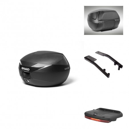 SHAD Baul SH39 carbon + soporte montaje accesorios KIT-438887