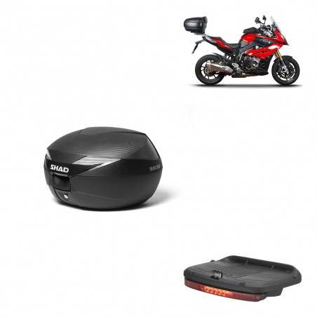 SHAD Baul SH39 carbon + soporte montaje luz de freno KIT-438934