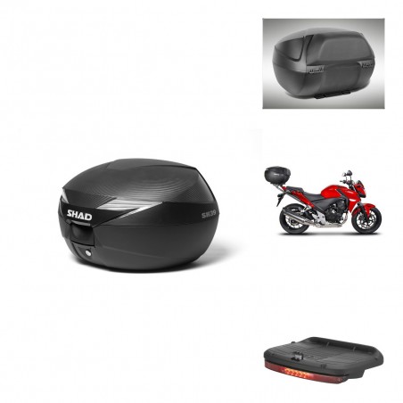 SHAD Baul SH39 carbon + soporte montaje accesorios KIT-438938