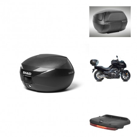 SHAD Baul SH39 carbon + soporte montaje accesorios KIT-438944