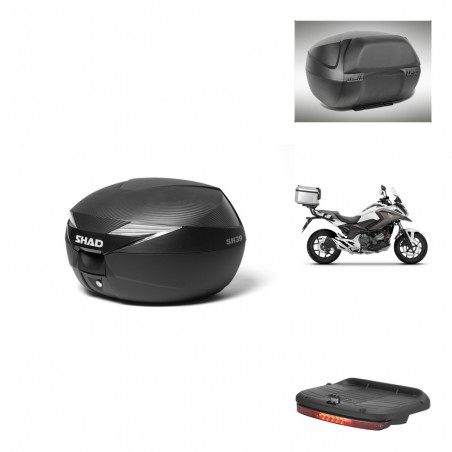 SHAD Baul SH39 carbon + soporte montaje accesorios KIT-438971