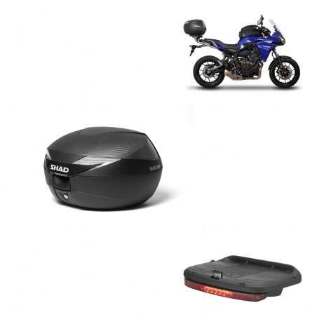 SHAD Baul SH39 carbon + soporte montaje luz de freno KIT-438998