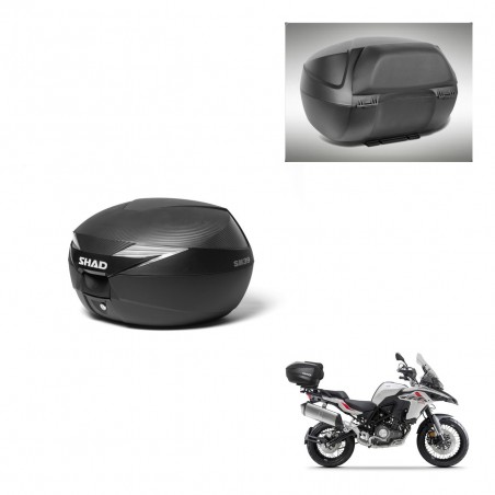 SHAD Baul SH39 carbon + soporte montaje respaldo KIT-439002