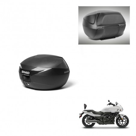 SHAD Baul SH39 carbon + soporte montaje respaldo KIT-439010