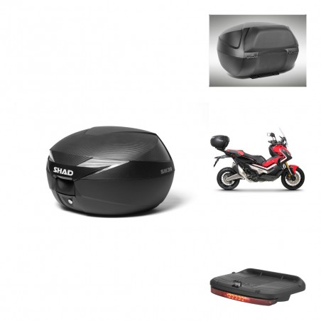 SHAD Baul SH39 carbon + soporte montaje accesorios KIT-439019