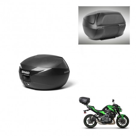 SHAD Baul SH39 carbon + soporte montaje respaldo KIT-439034
