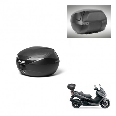 SHAD Baul SH39 carbon + soporte montaje respaldo KIT-439038