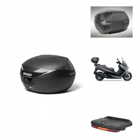 SHAD Baul SH39 carbon + soporte montaje accesorios KIT-439039