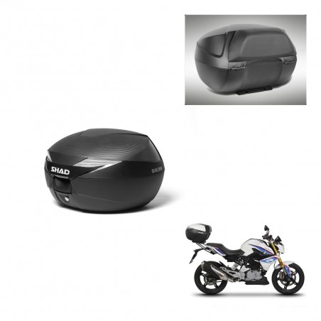 SHAD Baul SH39 carbon + soporte montaje respaldo KIT-439062