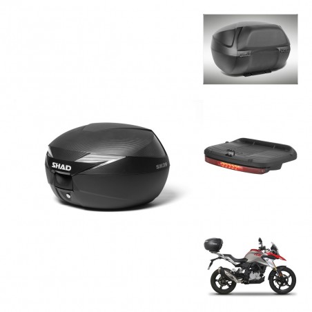 SHAD SH39 carbon trunk + mounting bracket accessories KIT-439067