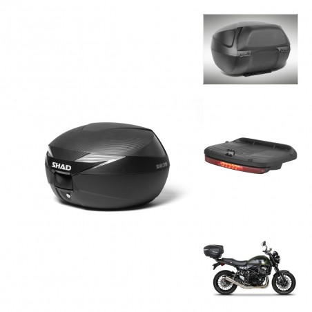 SHAD Baul SH39 carbon + soporte montaje accesorios KIT-439087
