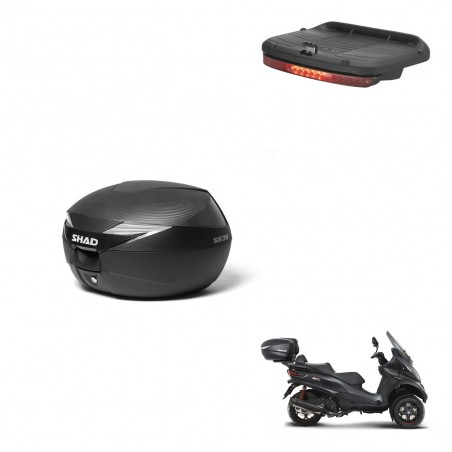 SHAD Baul SH39 carbon + soporte montaje luz de freno KIT-439093