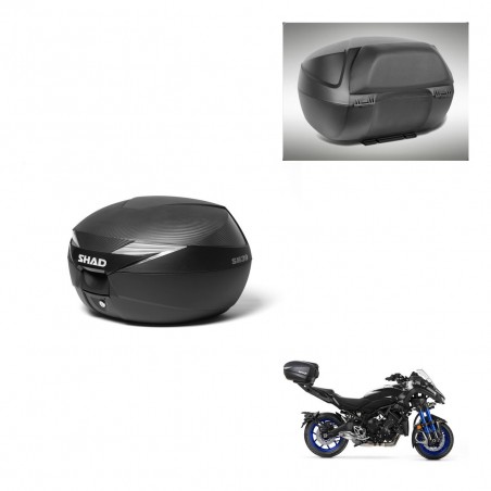 SHAD Baul SH39 carbon + soporte montaje respaldo KIT-439130