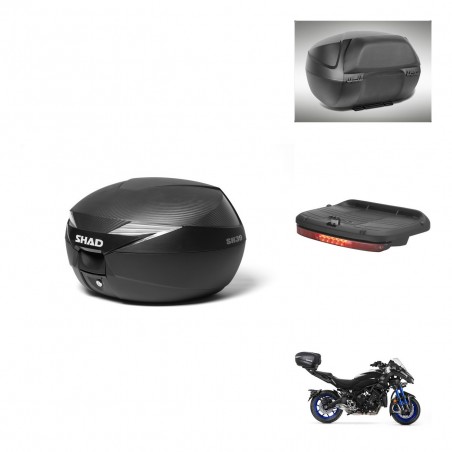 SHAD Baul SH39 carbon + soporte montaje accesorios KIT-439131