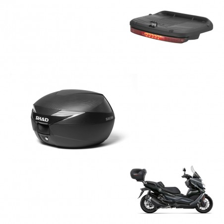 SHAD SH39 carbon trunk + mounting bracket brake light KIT-439141