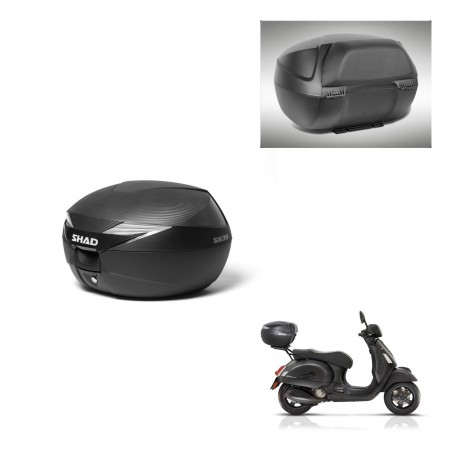 SHAD Baul SH39 carbon + soporte montaje respaldo KIT-439166